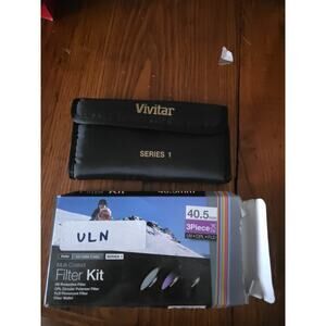 NEW Vivitar 40.5mm 3-Piece Multi Coated Filter Kit UV+CPL+FLD